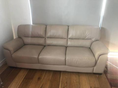 Cream 3 seated sofa