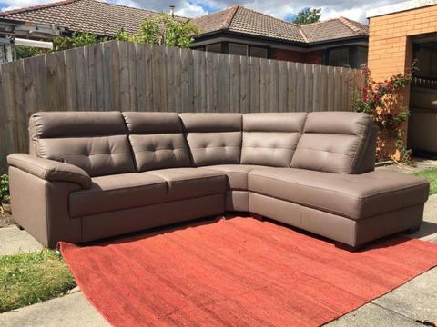6 seater Modular sofa lounge - Leather sofa clearrance centre
