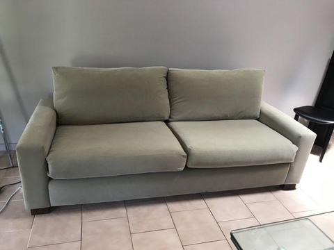 Freedom two seater sofa/couch olive green