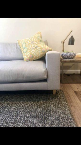 Dare Gallery Premium Fabric Grey Sofa Lounge