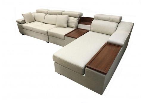 Brand new 3 seater fabric Lounge Suite with console