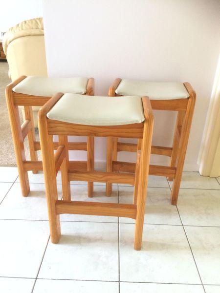 3 Pine Kitchen stool