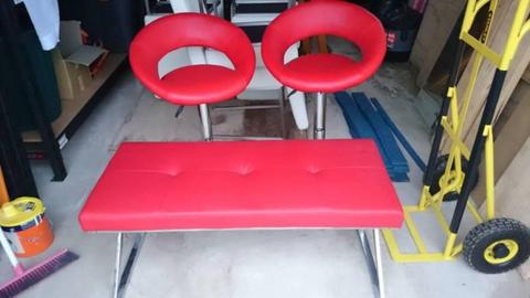 Bar stools and bench seat