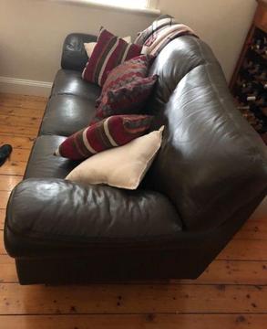 3 seater leather couch