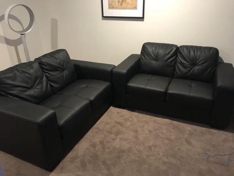 x2 two seater couches plus x2 ottomans