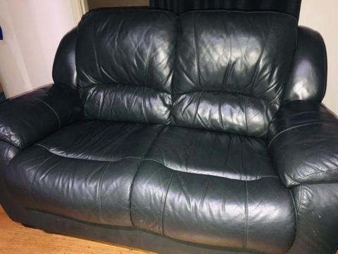 Two seater couch along with two recliners for sale