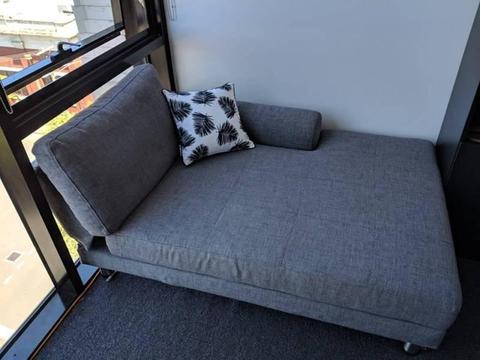 GREY 3 Seat Fabric Modular Sofa with Chaise 290CM Long