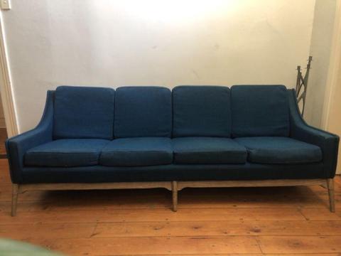 Retro Mid Century 4 Seat Sofa Made in Denmark