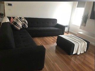 4 piece couch black