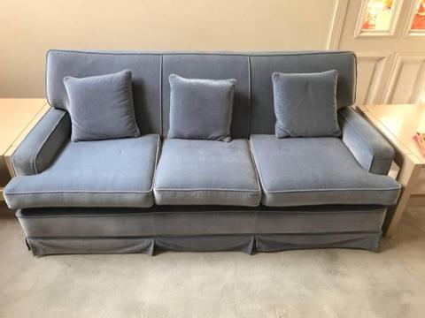 3 Seater Velvet Sofa with 2 Armchairs