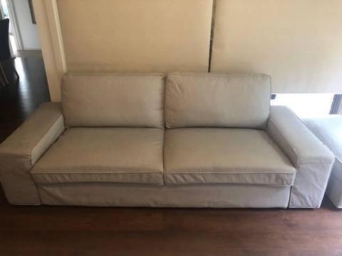 iKEA KIVIK 3 Seater Couch and Ottaman