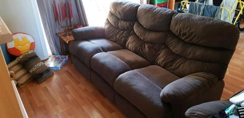 3 seater couch and recliners