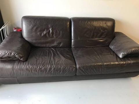 Leather Couch - pick-up only