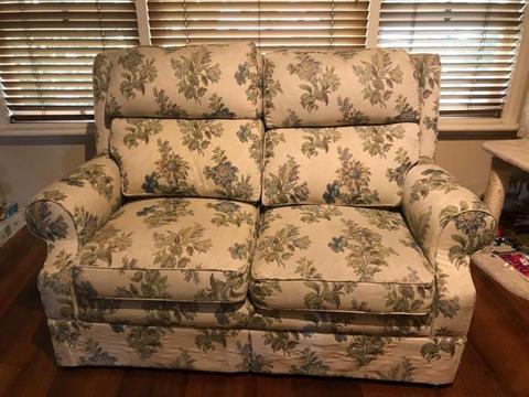 2 seater couch and arm chair
