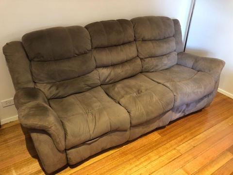 3 piece suede couch set