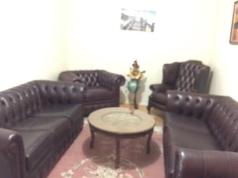 Beautiful real leather chesterfield couches ~ lounge suite