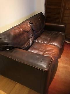 Comfy leather sofa