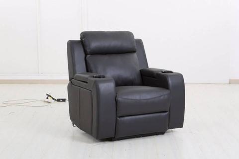 Elita Elec-100% full leather Recliner1/2/3 from with cup holder