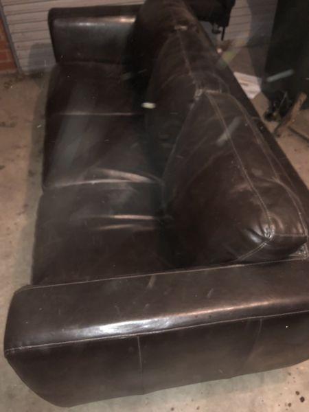 3 seater Leather Couch