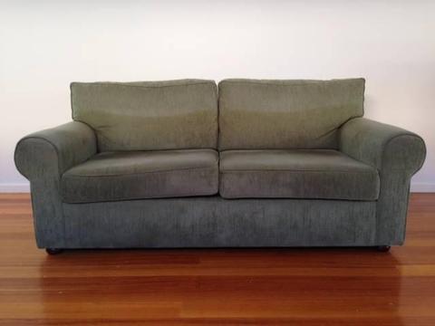 3 seater couch green
