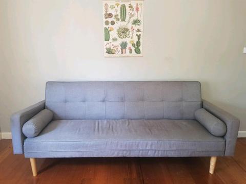 Grey minimalist sofa bed