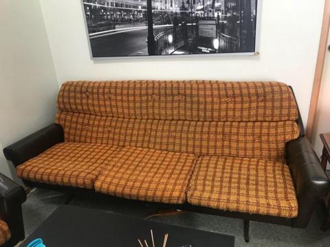 Retro sofa couch with two single seaters