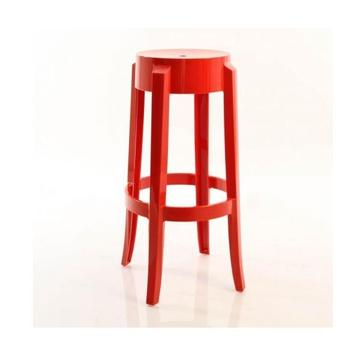 6 x BRAND NEW Philippe Starck replica RED Bar Stools