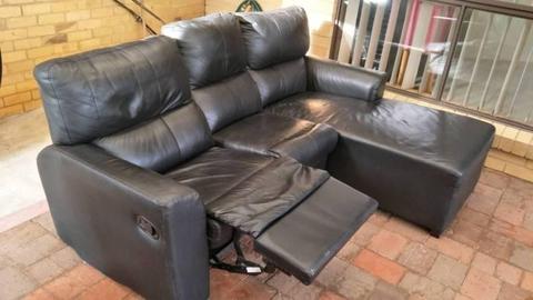 $50 Sale Price for Black Leather Sofa
