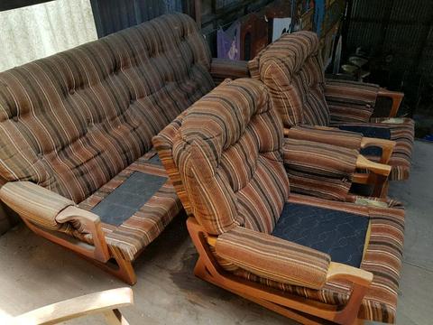 Vintage sofa and armchairs Fler Danish Deluxe