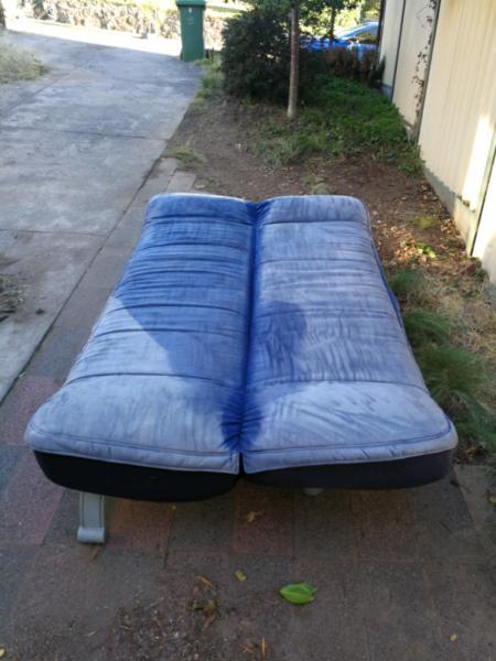 Fold down couch futon