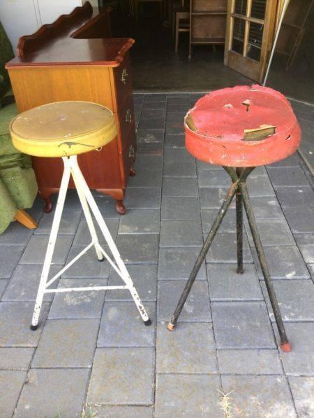 2 vintage bar stools, breakfast bar stools Ready for restoration