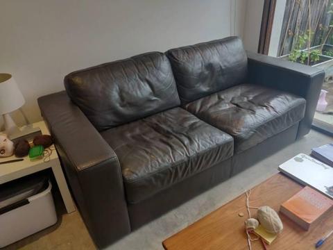 Freedom leather couch