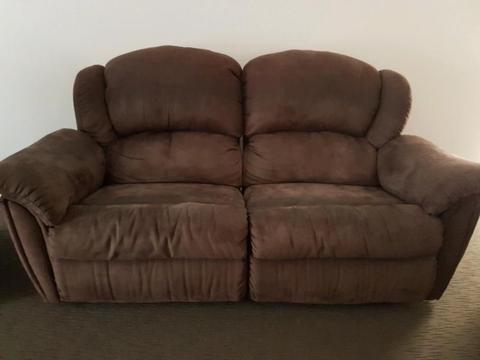 Chocolate Brown reclining lounge suite