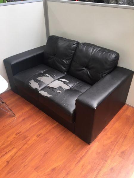 FREE 2 seater couch sofa lounge PVC pickup sunshine Vic