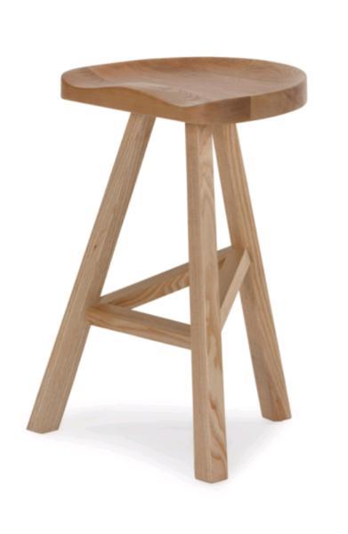 Natural wood bar stool - 3 available