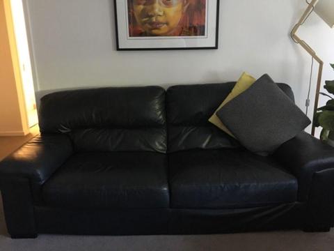 Set of two leather lounge suites in great condition