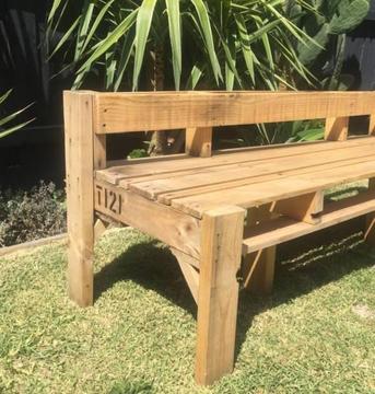 Industrial Style Pallet bench 2 seats