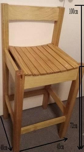 solid timber bar chair