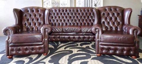 ADIVINE 3 PIECE CHESTERFIELD LOUNGE COUCH SOFA SUITE ARMCHAIRS
