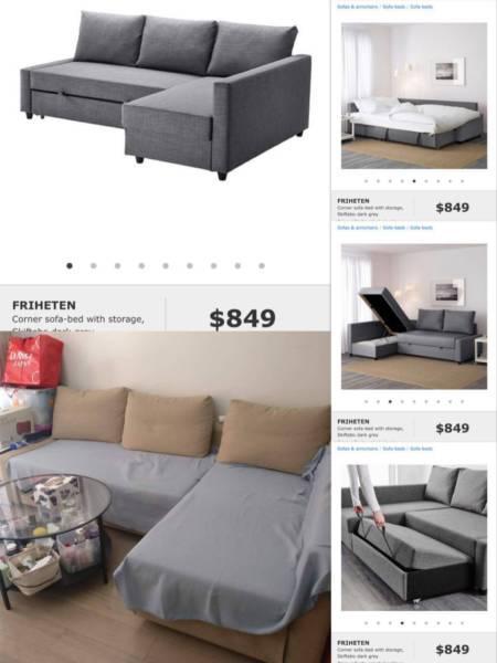 IKEA FRIHETEN sofabed with storage