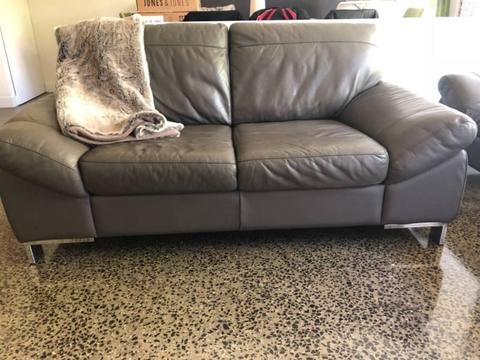 Leather couches - 2, 2-seater in great condition