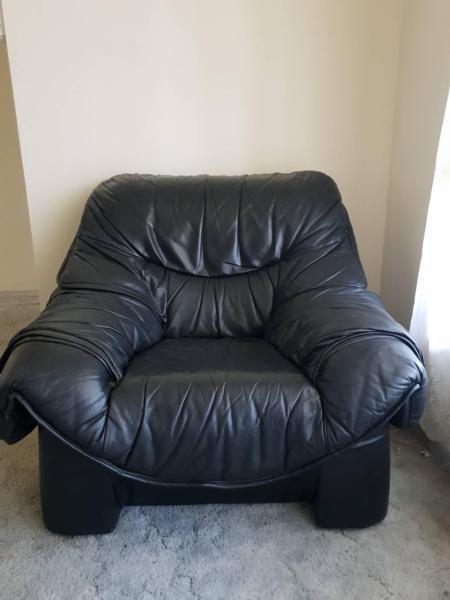 Sofa 1 seater x 2 Italian Leather