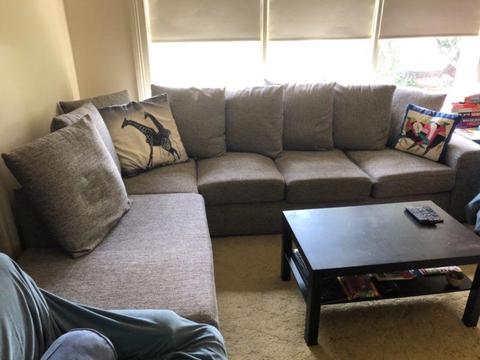 Large sofa with chaise $200 or negotiable