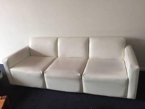 White leather couch in great condition $100