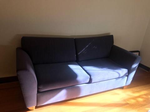 2 Seater Navy Sofa Bed | Excellent Condition!