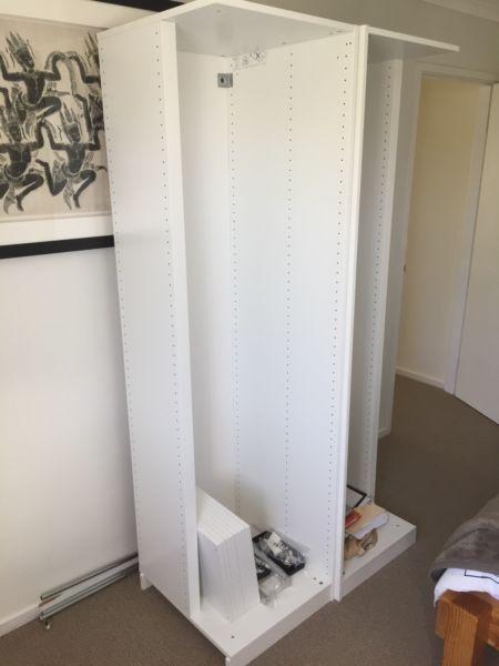Ikea Pax wardrobe corner unit for open or walk-in wardrobe