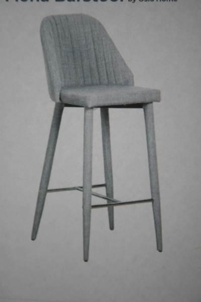 BAR STOOLS (LIGHT GREY) BRAND NEW BOXED