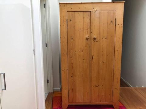 Pine Shaker-style cupboard