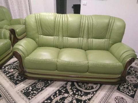 Lime green couches