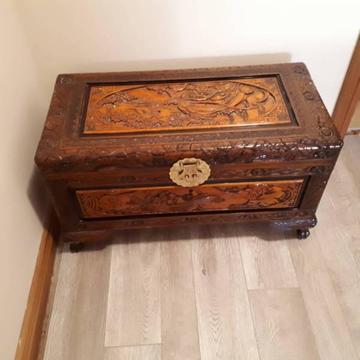 Antique Eastern Camphor wooden chest